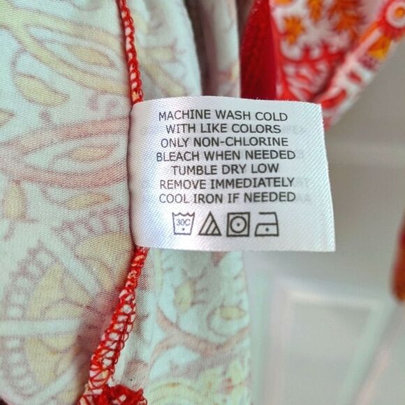 Coolibar Dress Oceanside Floral Tunic UPF 50+ Orange Womens Medium - Picture 8 of 9